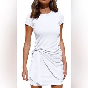 Womens Casual Short Sleeve Spring Vacation T Shirt Dress 
Sz XL tag fell off new